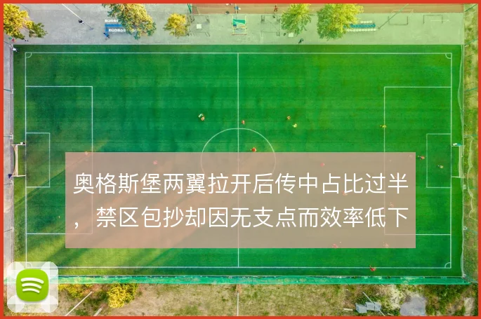 奥格斯堡两翼拉开后传中占比过半，禁区包抄却因无支点而效率低下